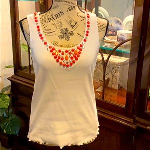 NWOT hearts of palm tank top size small